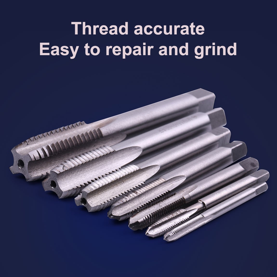 HSS6542 Left Hand Screw Tap M3 M4 M5 M6 M8 M10 M12 M14 M16 M18 M20 Metric Tap Hand Straight Flute Screw Thread Tap Drill Bit