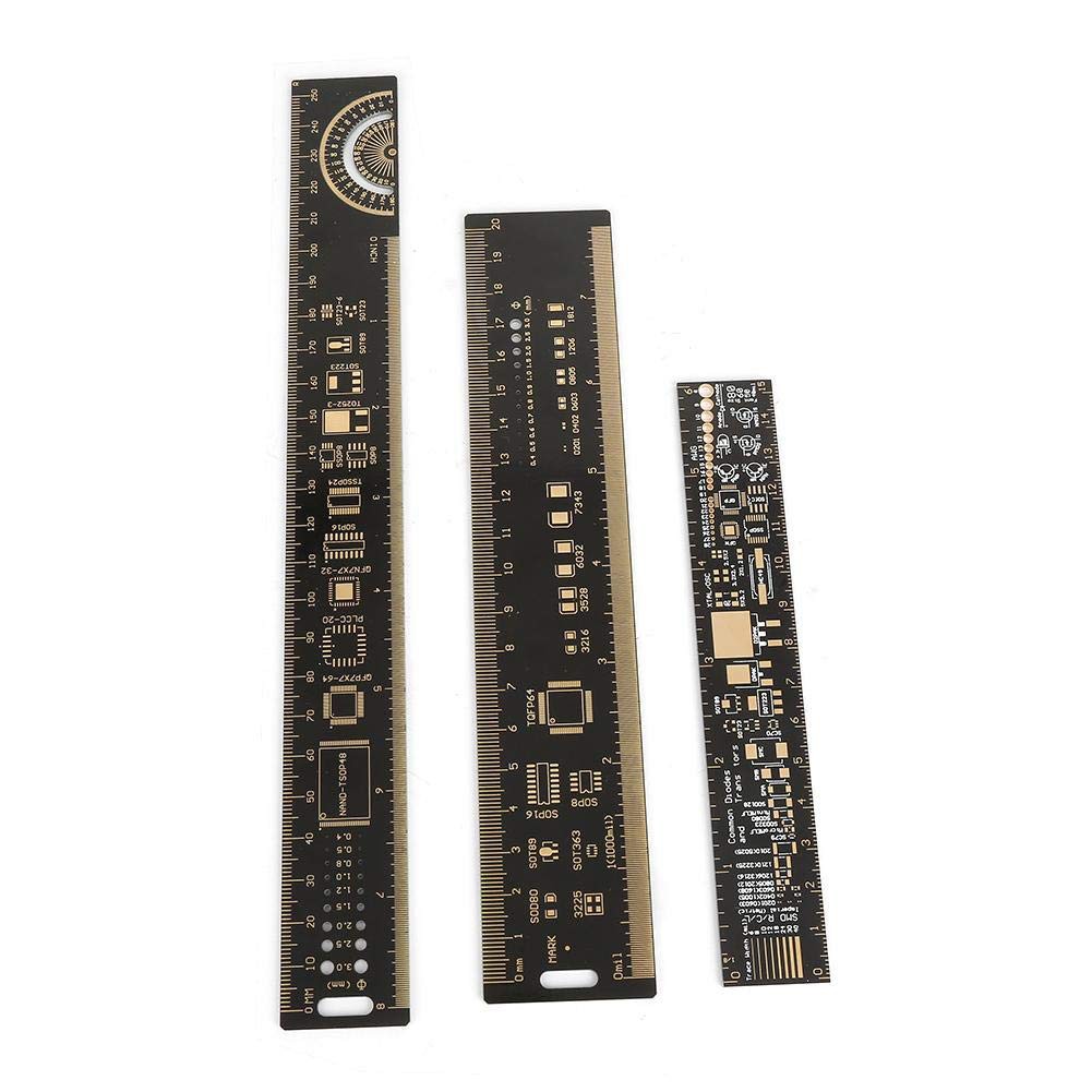 Multifunctional PCB Ruler Printed Circuit Board Chip Reference IC SMD Diode Module Packaging Electronic Engineer Tools