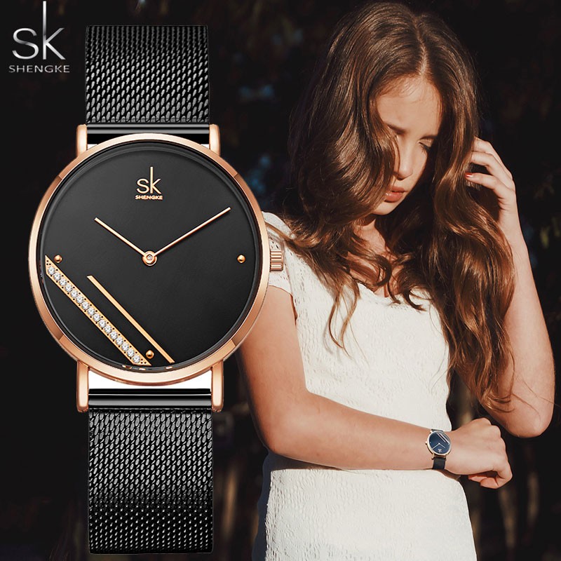 Luxury Women Watches Quartz Watch Female Thin Steel Simple Business Wristwatch Ladies Diamond Dress Watch Women Relogio Feminino