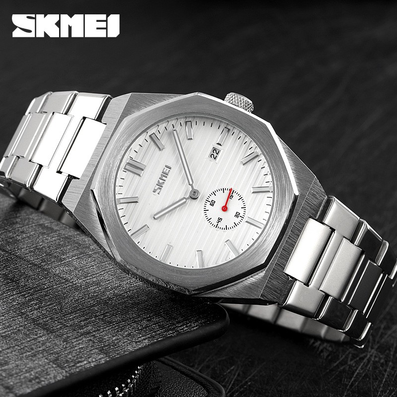 New Sport Wristwatch For Man SKMEI Top Brand Stainless Steel Waterproof Watches Men Watch Military Quartz Wristwatch Montre Homme