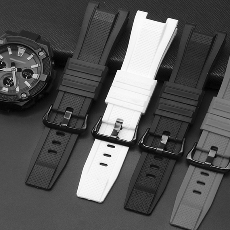 Rubber Watchband for Casio G Shock GST Series GST-210/W300/400G/B100 Waterproof Silicone Watch Band Men Straps Accessories 26*14