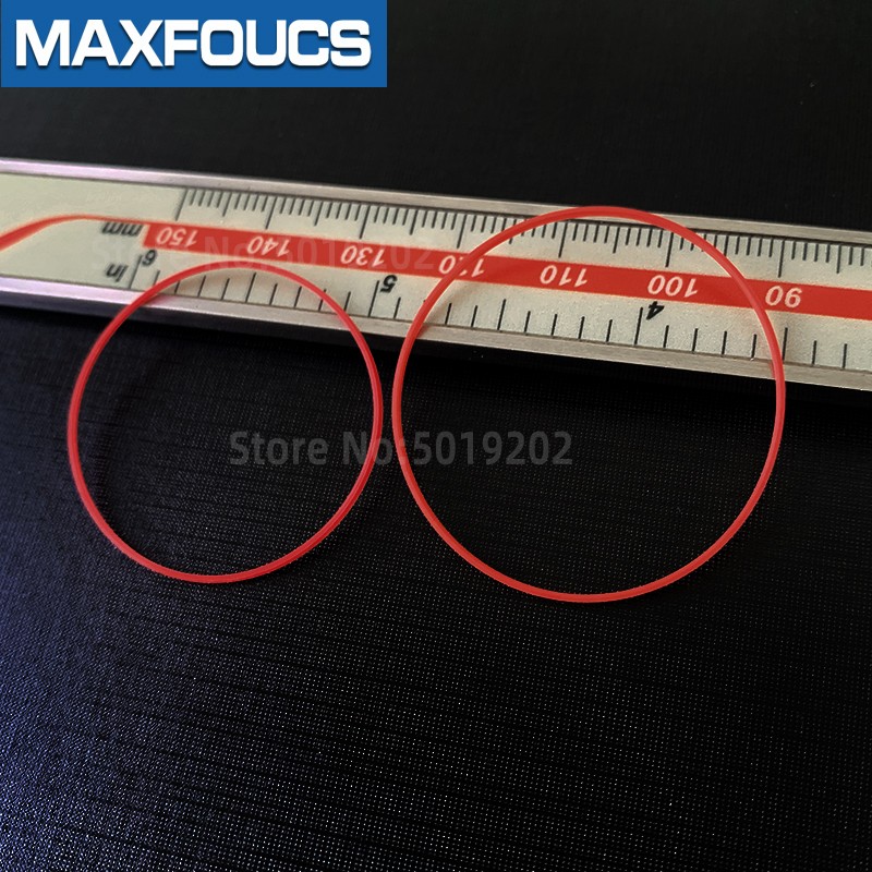 Red watch gasket 0.85mm thick, total 49pcs, diameter 16-40mm, 0.5mm, free shipping