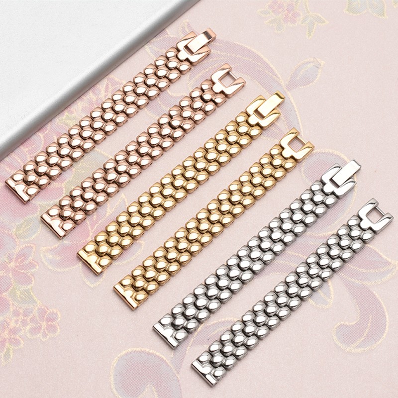 New Steel Band Watch Strap 6mm 8mm 10mm 12mm 14mm 16mm Small Size Watchband Watch Strap for Fossil/CK Women's Chain Bracelet