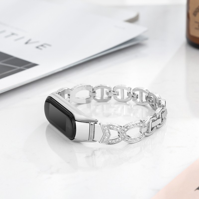 Metal For Xiaomi Mi Band 5 4 3 6 Wristbands Bracelet Global Version For Mi Band 6 4 Bracelet For Amazfit Band 5 Stainless Steel Woman