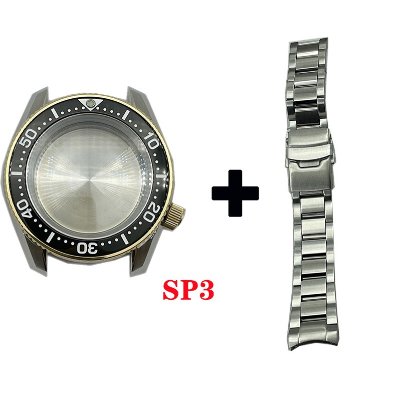 Watch modified parts solid 42mm sterile stainless steel SPB185/187 style watch case and bracelet suitable for NH35/36 movement