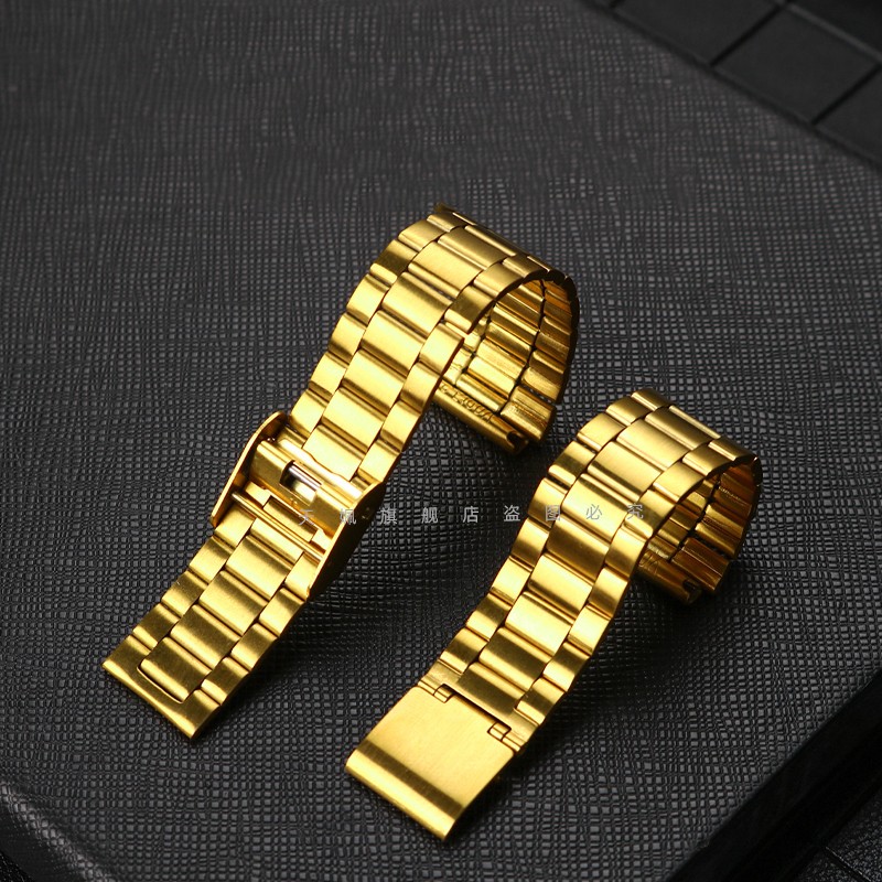 Luxury Steel Watch Band For Casio A158 / A159 / A168 /A169/B650 /AQ230/ 700 Classic Die Small Square Silver 18mm