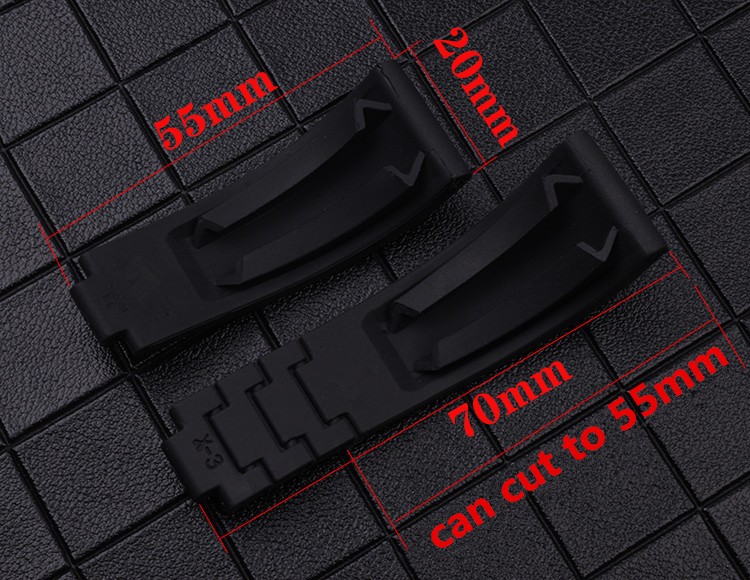 rubber silicone 20mm 21mm watch band fold buckle watchband for role strap daytona submarine perpetual GMT SEAMARSTER OYSTERFLEX