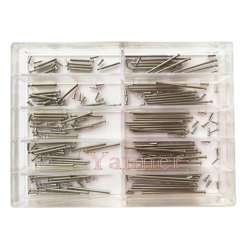 Watch Parts Tube Friction Pin Push Bars Pins And Rivet Ends For Watch Band Clasp Straps Buckles Bracelets Thickness 1.0mm