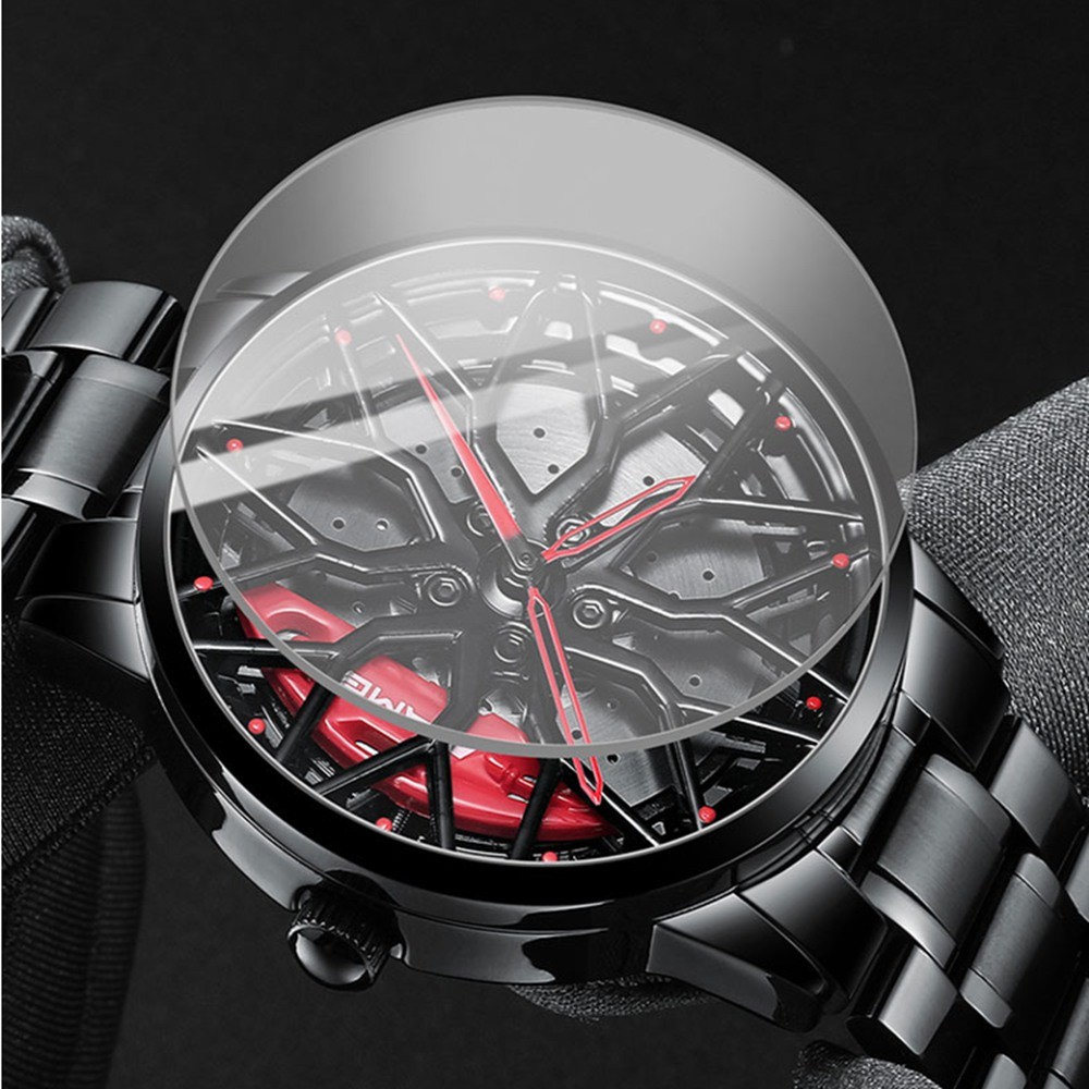 New AMG Car Wheel Wrist Watches for Men Top Luxury Band Sport Car Wheel Hub Men Watch Waterproof Automatic Watch Relogio Masculino