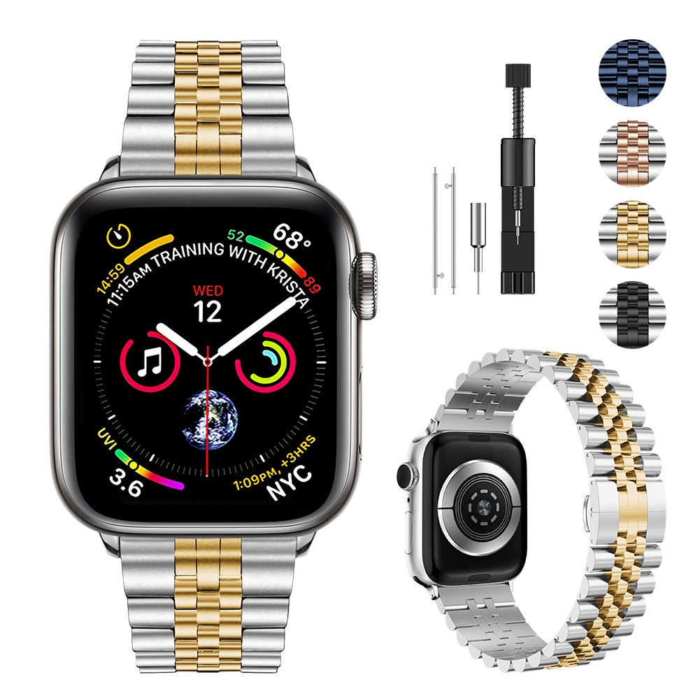 Metal Strap for Apple Watch 7 6 5 4 SE Band 40mm 44mm Metal Replacement Strap for iwatch 3 42mm 38mm Metal Stainless Steel Strap