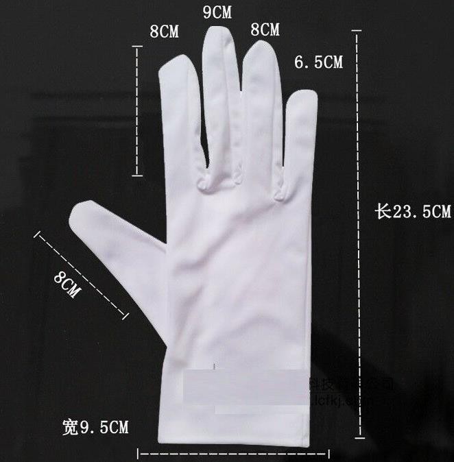 4 Pairs/Lot Microfiber Dust-Free Anti-Scratch White Wipe Cloth Glove for Watch Repair Jewelry Cleaning Disc