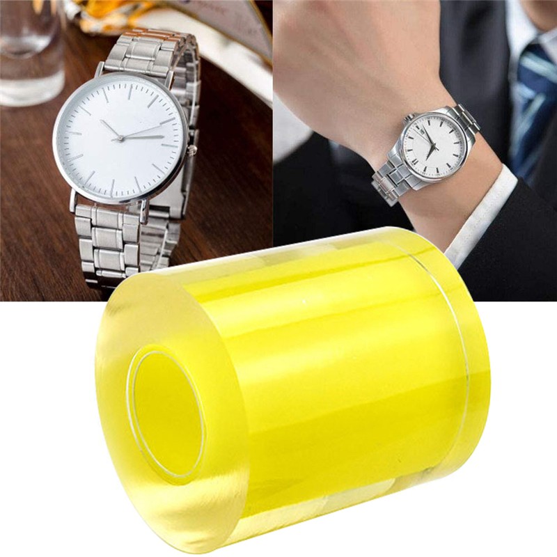 Anti-static Transparent PVC Watch Protective Tape Watch Protector Tape Jewelry Repair Watch Scratch Dust Protection Film