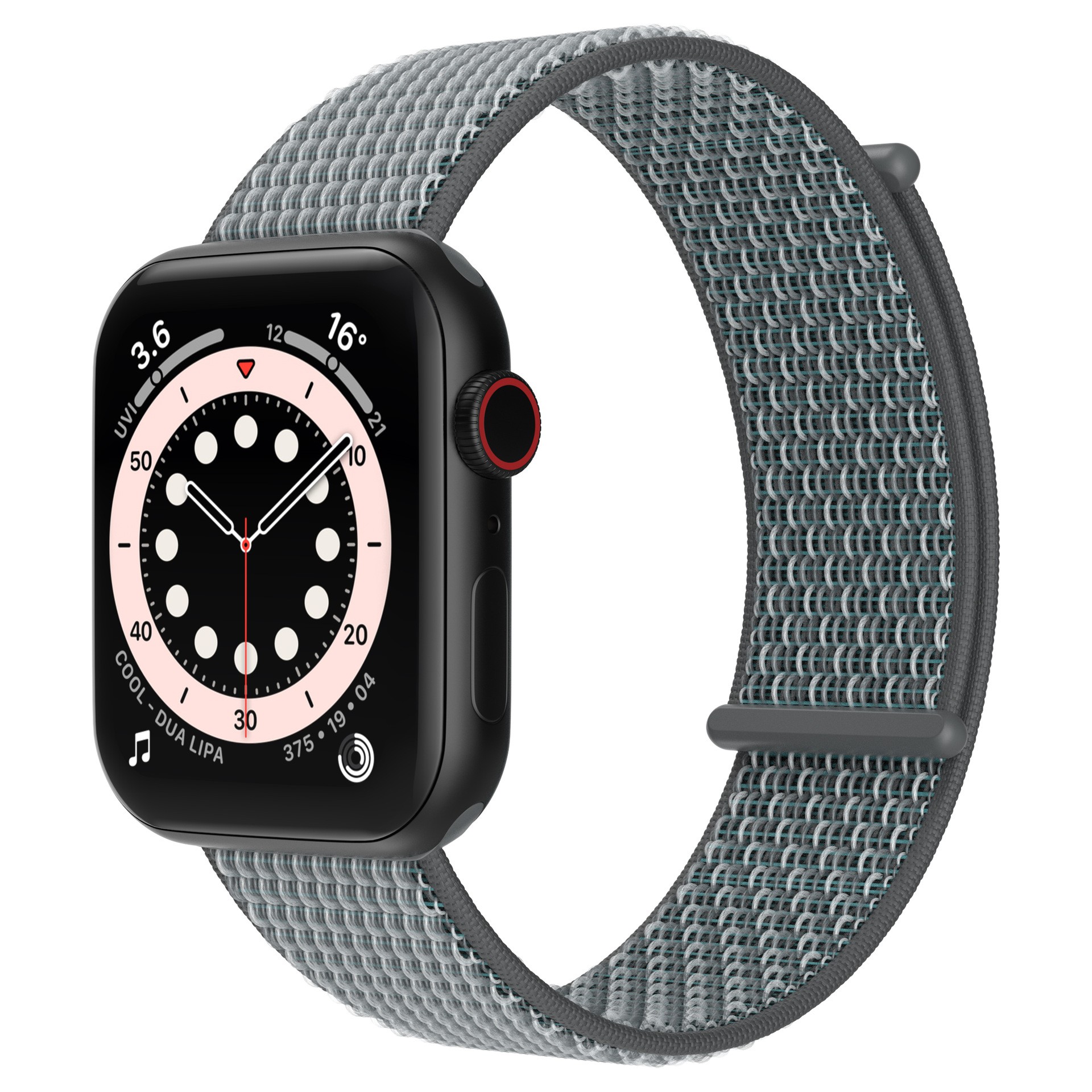 Correa de rivets weave para apple watch, panda de 44mm, 40mm, 38mm, 42mm y 44mm para adjustable velcro apple watch 6 5 4 3 se