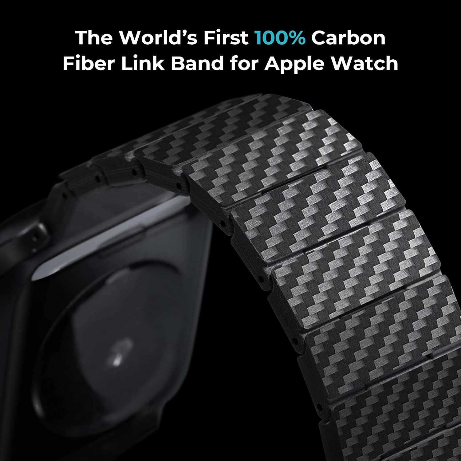 Carbon Fiber Strap for Apple Watch Band 45mm 44mm 42mm 41mm 40mm 38mm Lightweight Connect Bracelet Strap iWatch Series 5 4 3 6 SE 7
