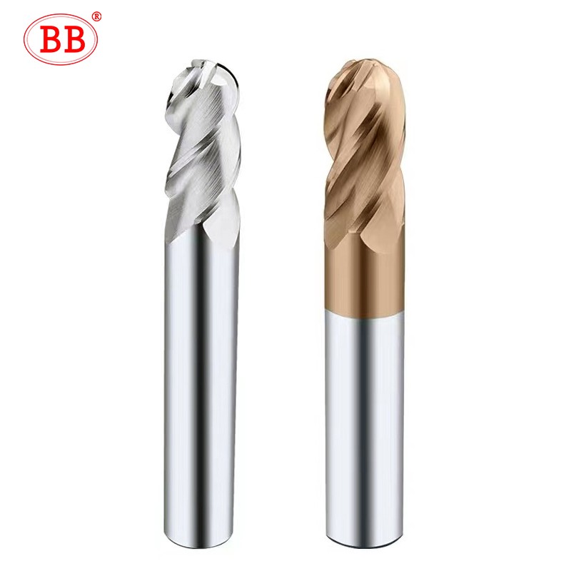 BB 4 End Milling Section 3 Teeth Solid Carbide CNC Finishing Machining R0.5-R10 Metal Cutting Tool