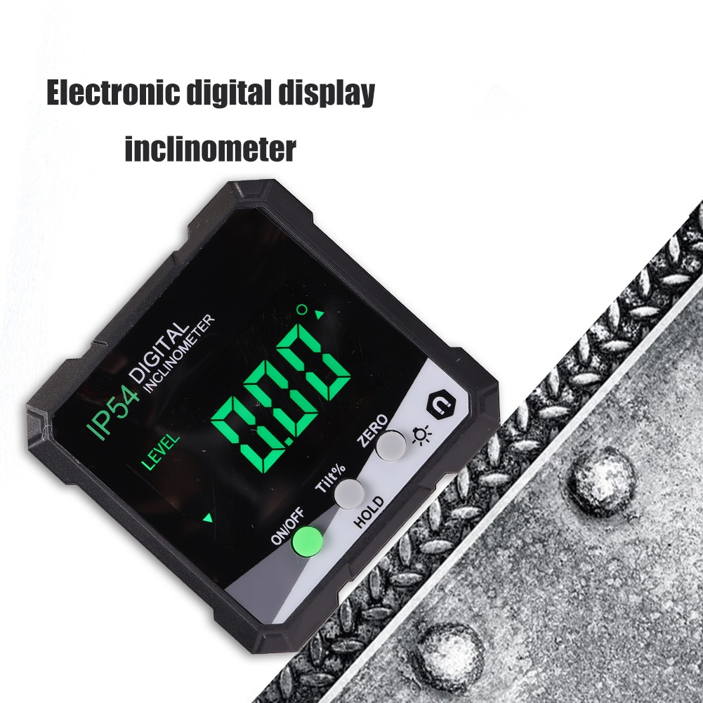 Angle Finder Bevel Box Electronic LCD Backlight Digital Inclinometer Goniometer 4x90 Degree Magnetic Slope Meter Protractor