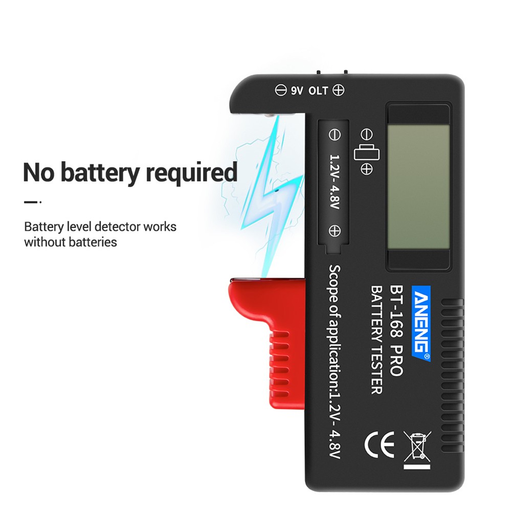 ANENG BT-168 PRO Battery Tester Digital Display Type Test Checker Battery Battery Capacity Diagnostic Universal Test Tools