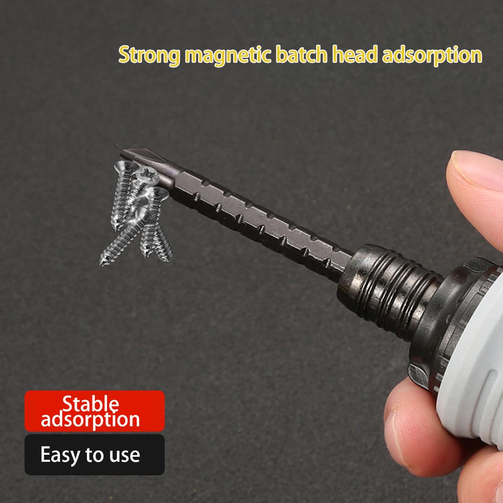 Mini Ratchet Screwdriver Philips Magnetic Slotted Dual Purpose Impulse Head Telescopic Labor Saving Screwdriver Hand Tool