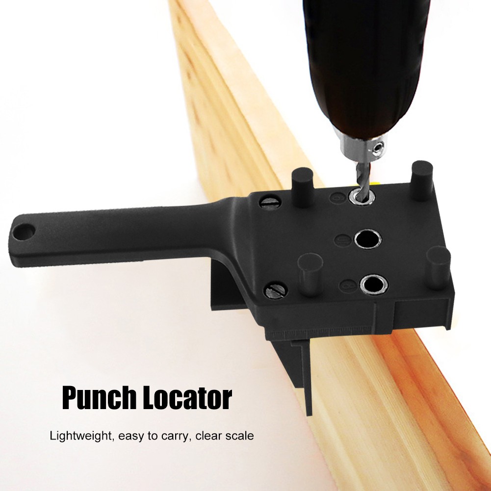 Vertical pocket hole wood doweljig kit punching hole locator handheld manual drilling puncher DIY woodworking woodworking