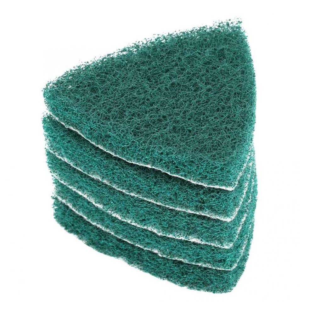 5pcs triangle scouring pad polishing pad self-adhesive plate grinding machine accessories 13mm nylon pad