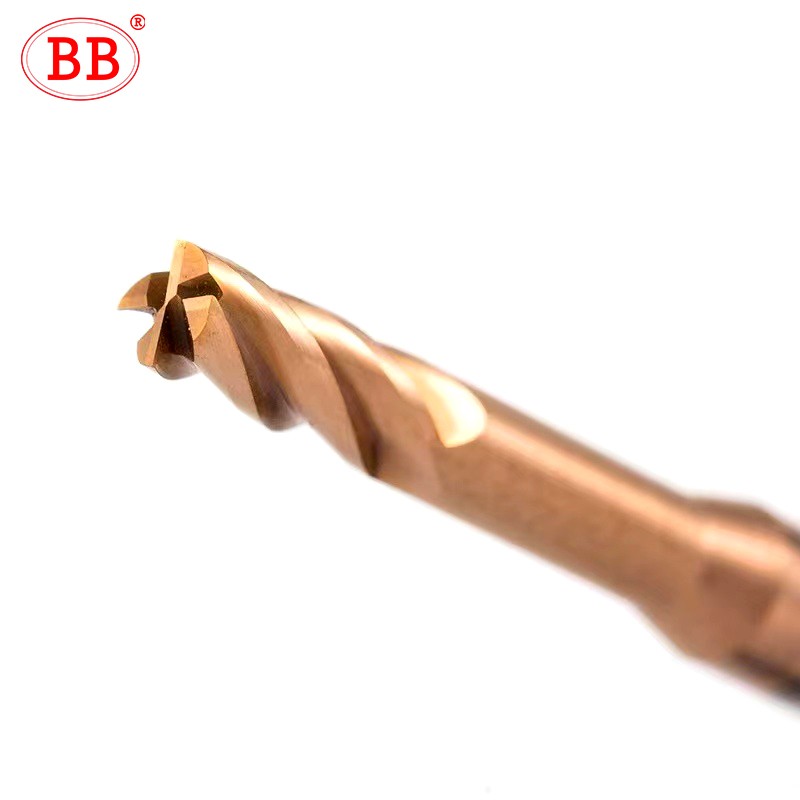 BB Micro Corner Radial End Mill with Long Neck 1mm 1.5mm 2mm R0.1 R0.5 Mini Carbide CNC Cutting Tool