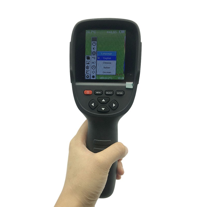 Water Leak Detection of HT-18 High Resolution Infrared Thermal Imaging Camera and Underground Heating Leak Detector