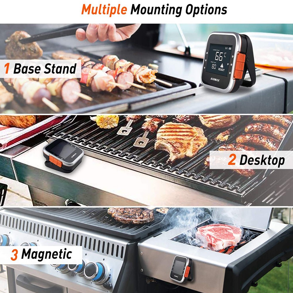 AidMax WR01 Digital Probe Thermometer Kitchen Wireless Cooking BBQ Food Thermometer Bluetooth Oven BBQ Meat Thermometer