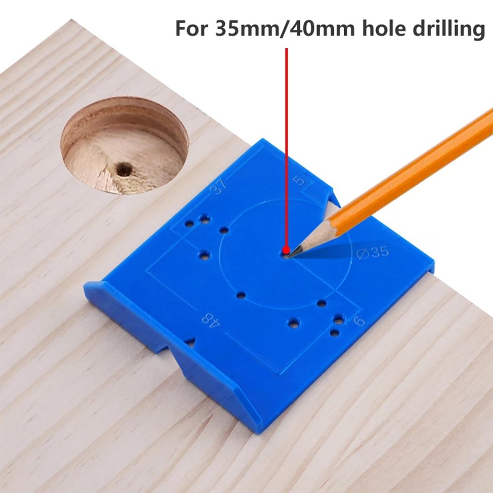 35/40mm Hinge Drill Jig Set Concealed Guide Hinge Hole Drill Locator Woodworking Hole Opener Cabin Accessories Tool