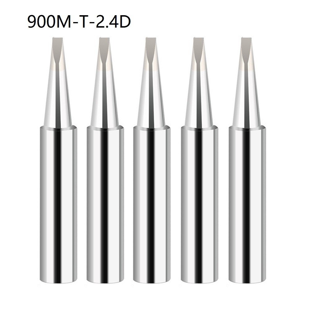 5pcs 900M-T Soldering Iron Pure Copper Soldering Iron Headphones IS/I/B/K/SK/2.4D/3.2D/1C/2C/3C/4C Lead-free Soldering Tips Head