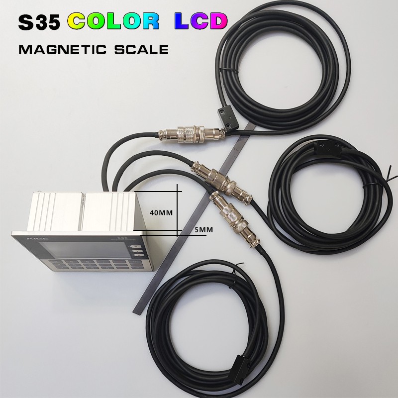 High Quality 3 Axis LCD DRO Magnetic Linear Displacement Scale Sensor CNC Encoder Woodworking Lathe Machine