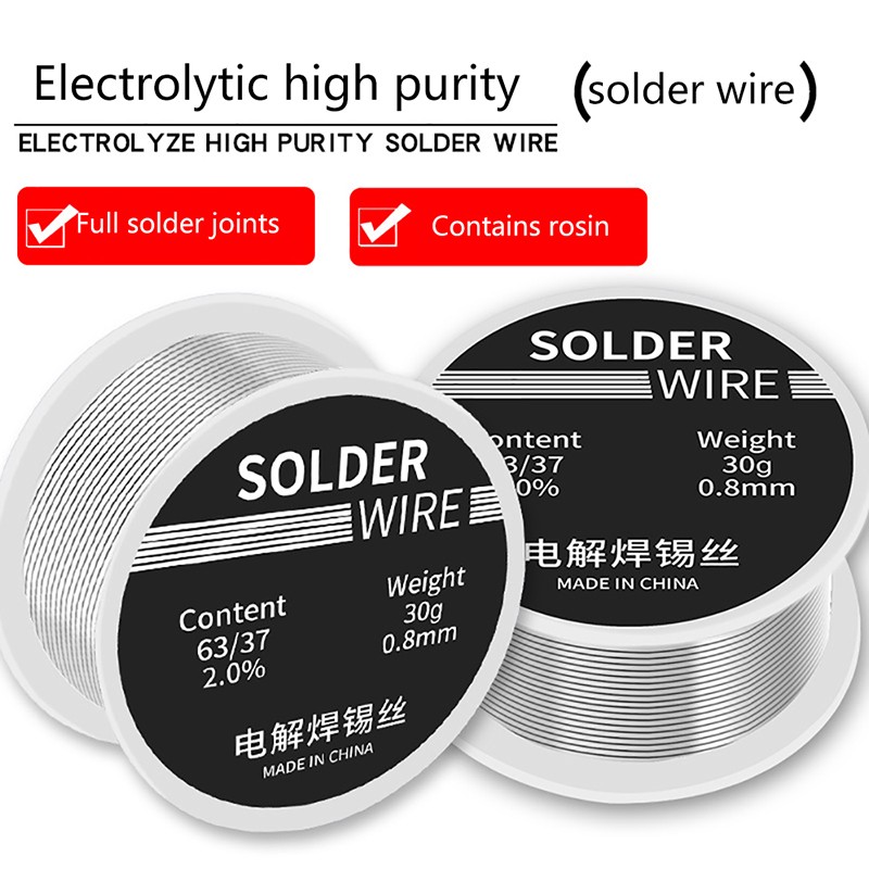 30g 0.8mm welding wire welding high purity low fusion rosin spot welding unclean wire can weld