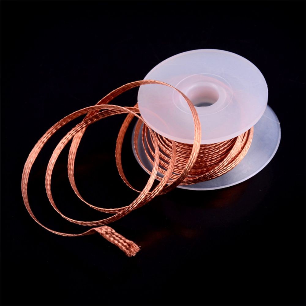 Welding Wire 1.5m Removing Solder Braid Soldering Remover Filament Wire Low Residue Tin Strip Soldering Electric Work DIY