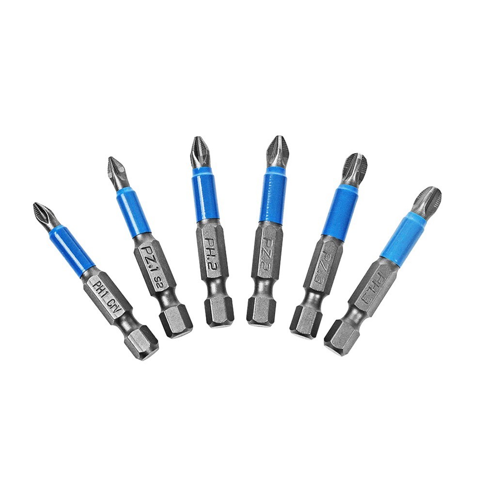 6pcs Screwdriver Bits Hand Tool Set Electric Hex Shank Magnetic Screwdriver Drill Bit Cross Bit Screwdriver Attachment Multitool