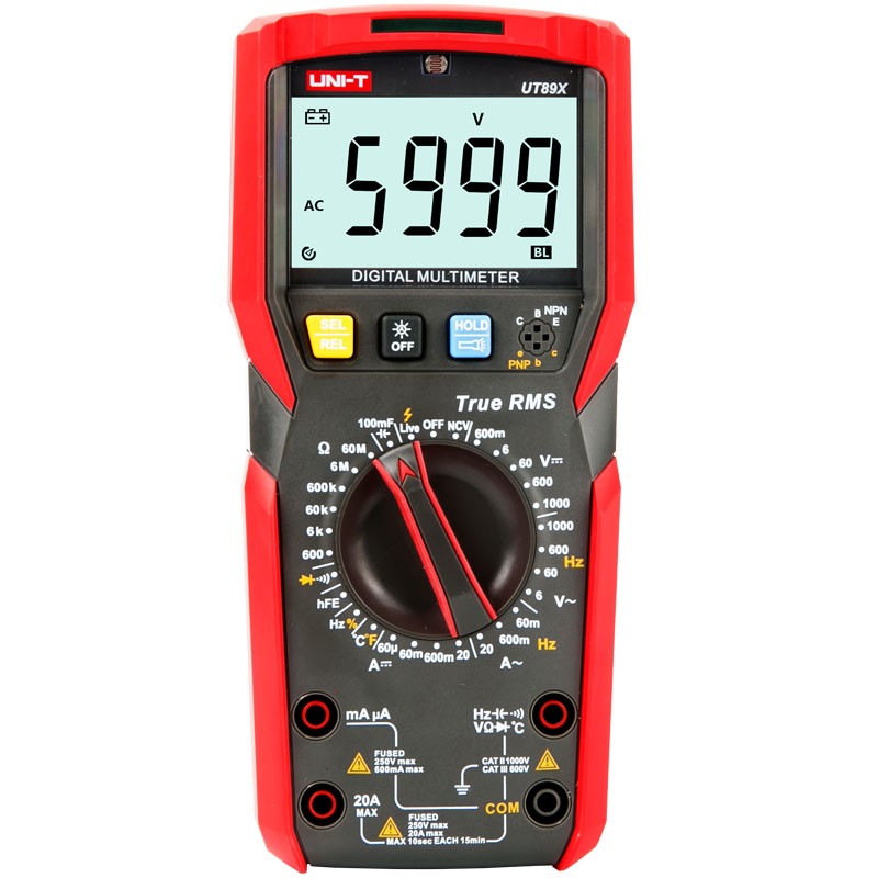 UNI-T UT89X UT89XD المهنية الرقمية المتعدد صحيح RMS NCV 20A التيار المتناوب تيار مستمر الفولتميتر السعة جهاز اختبار المقاومة