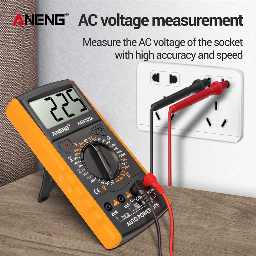 ANENG Digital Multi Capacitance Current Tester Voltmeter Ammeter Multifunctional Digital Meter Energy Energy 18x9x3.5cm Pro