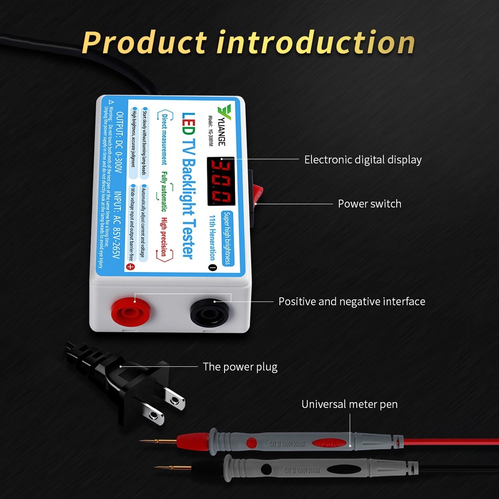 LED Tester LED TV Backlight Tester Multipurpose LED Strips Beads Test Tool Measuring Tools LED Light