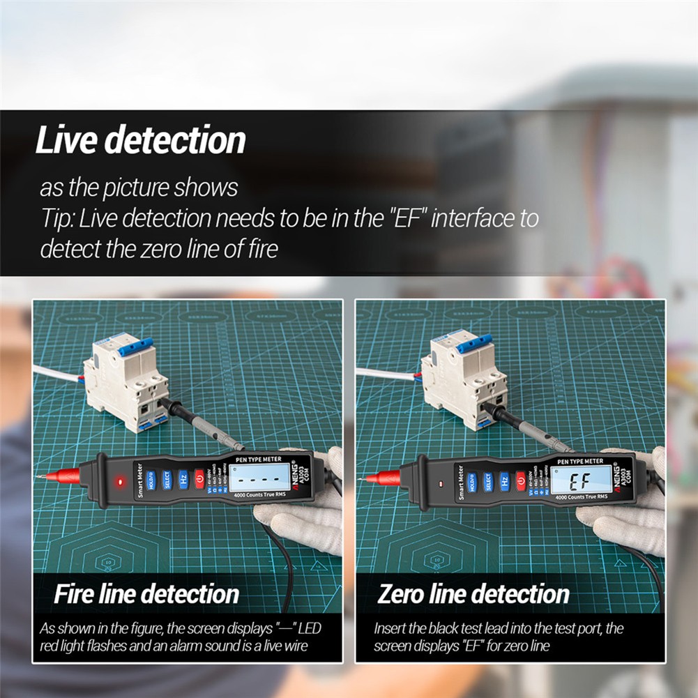 ANENG A3003 القلم الرقمي المتعدد المهنية 4000 التهم الذكية متر مع NCV التيار المتناوب/تيار مستمر الجهد المقاومة اختبار السعة