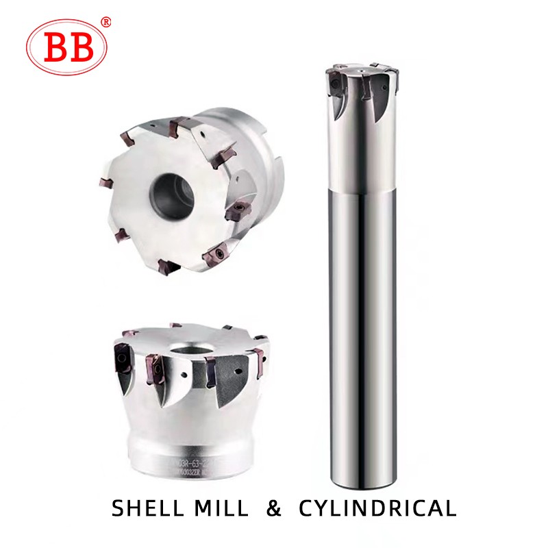 BB EXN High Feed Milling Tool Holder EXN03 LNMU LNMU0303 Carbide Insert 2 Side Indexable CNC Machine Support