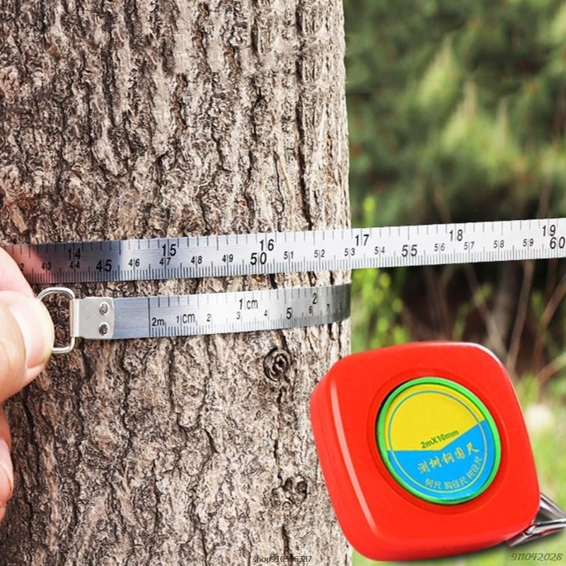 78.74in Metal Tree Diameter Tape Excellent Diameter Circumference Tape Measure - Imperial and Metric Tape Measure 2 Meters Dropshipping