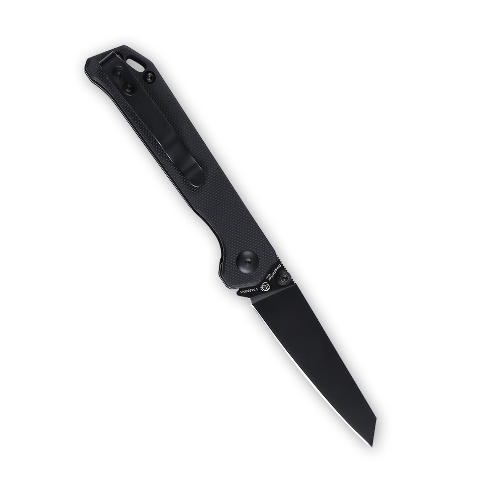 Kizer Biglighter Mini V3458RN5 Pocket Knives Black G10 Handle Folding Knife N690 Steel Rescue Tool EDC Tactical Knife
