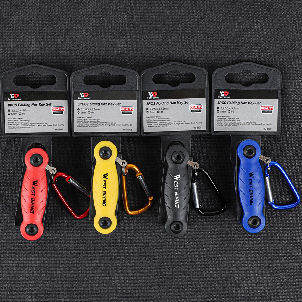 8 in 1 Multifunctional Bicycle Tire Repair Tool Kit Folding Multifunctional With Screwdriver Hexagon Wrench Cycling Equipment