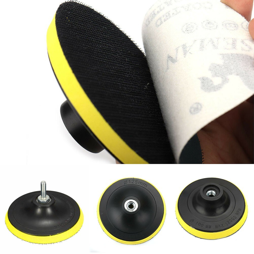 Sandpaper Sander Backup Selfad-hesive Polishing M14 Thread Sanding Disc Pad 3/4/5/6/7" Hook Ring Electric Grinder Polisher Tools