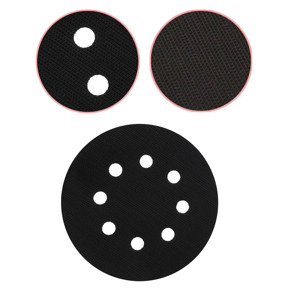5 inch 8 hole interface pad protection backing pad hook and loop for sanding pads hook and loop sanding disc thin sponge interface pad