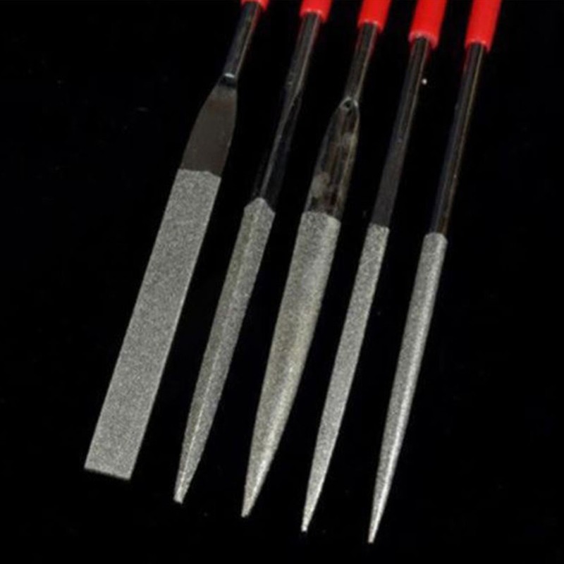 5pcs Metal Mini Needle File Set Hand Tools Ceramic Crafts DIY Wood Throne Needle File Jewelry Polishing Carving Hand Tool Set