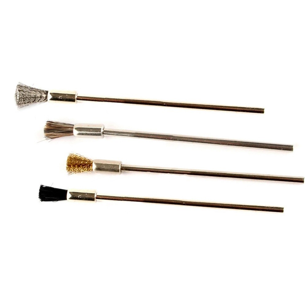 1pc 3mm Shank 100mm Steel Wire Brushes for Rotary Tool Polishing Brush Polish Metal Electric Grinder Tool Rotary Brush Set