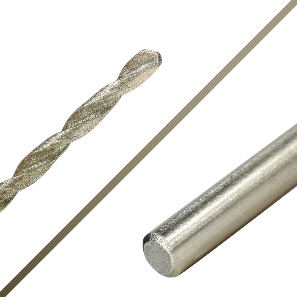 8pcs Diamond Coated Twist Drill Bit 0.8-3.0mm Gun Drill Bit for Glass Tile Stone Hole Cutter for Glass Jewelry Tile Stone