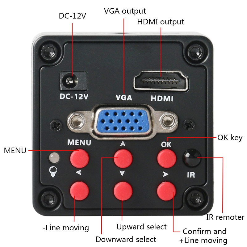 كاميرا SONY IMX307 Sensor 13MP HD 1080P HDMI VGA C Mount مجهر فيديو رقمي صناعي لإصلاح الهاتف PCB