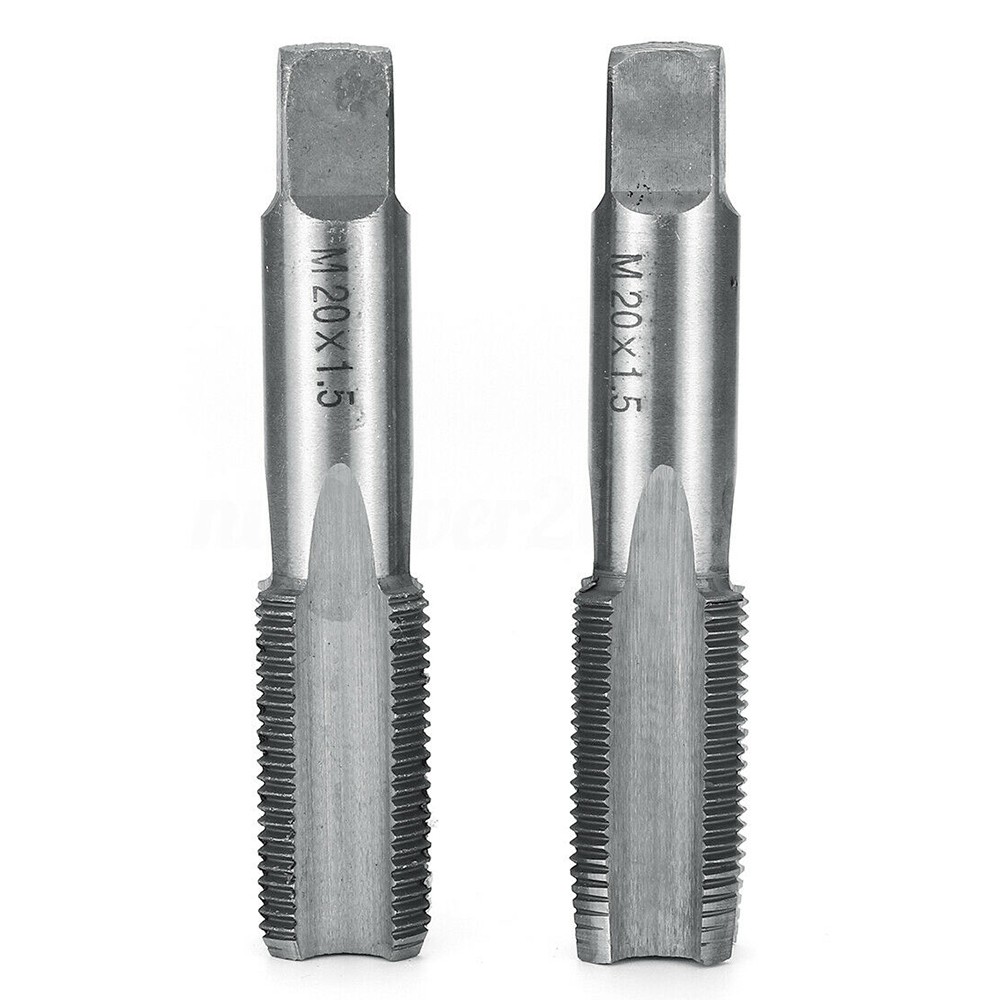 2pcs Hss Right Hand Tap Drill Hand Tools Screw Thread Metric Plug Taps M2 M3 M4 M5 M6 M8 M10 M12 M16 M20 M22 M24 M27 M30