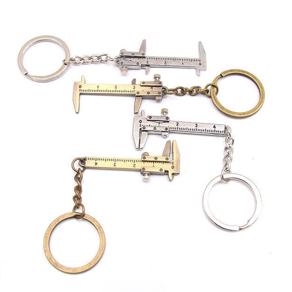 0-40mm Gauge Gauge Tools Zinc Alloy Vernier Caliper Keychain Multipurpose Measuring Tool Bag Handbag Trinket