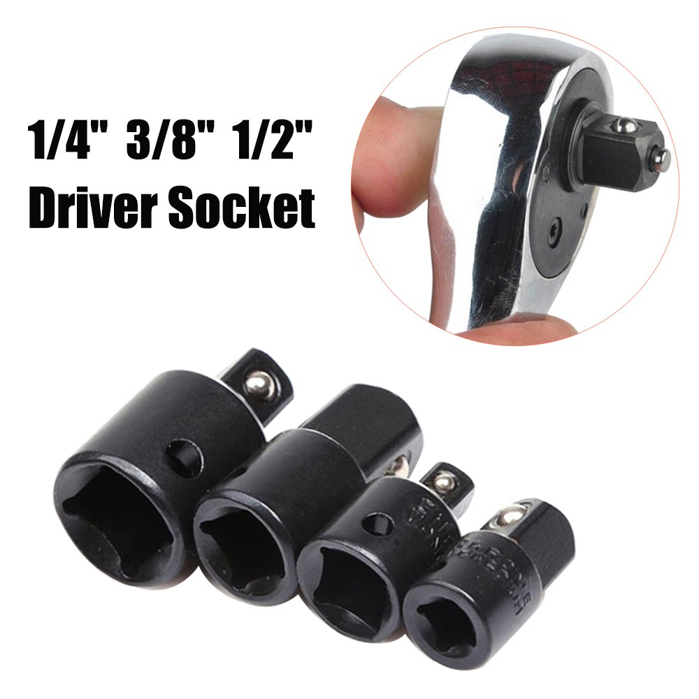 1/4 PC 1/4 3/8 1/2 Drive Socket Adapter Adapter Reducer Air Impact Craft Socket Wrench Adapter Hand Tool Kit Repair Tools